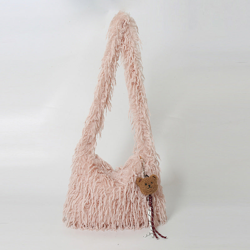 Fluffy Fringe Fashion Handbag