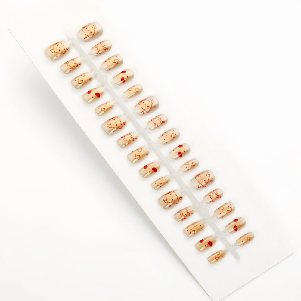Creative animal motif artificial nails Stornfield