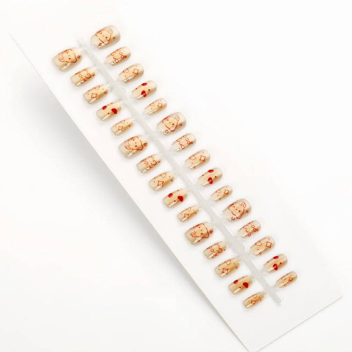 Creative animal motif artificial nails Stornfield