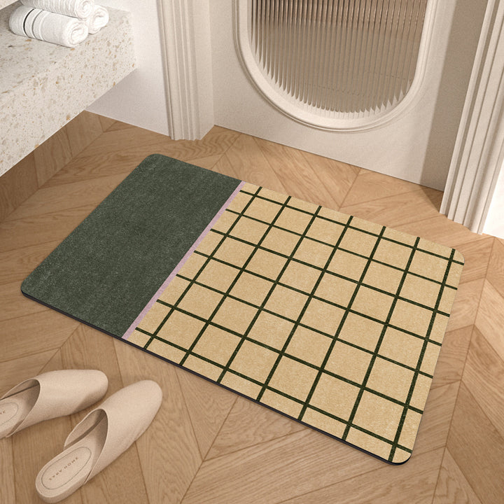 Contemporary Geometric Bath Rug Stornfield