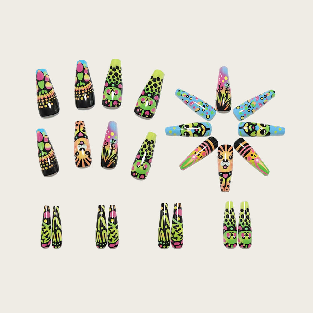 Elaborate nail art with animal motifs Stornfield