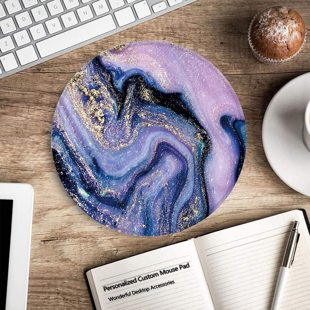 Artistic Round Desk Pad