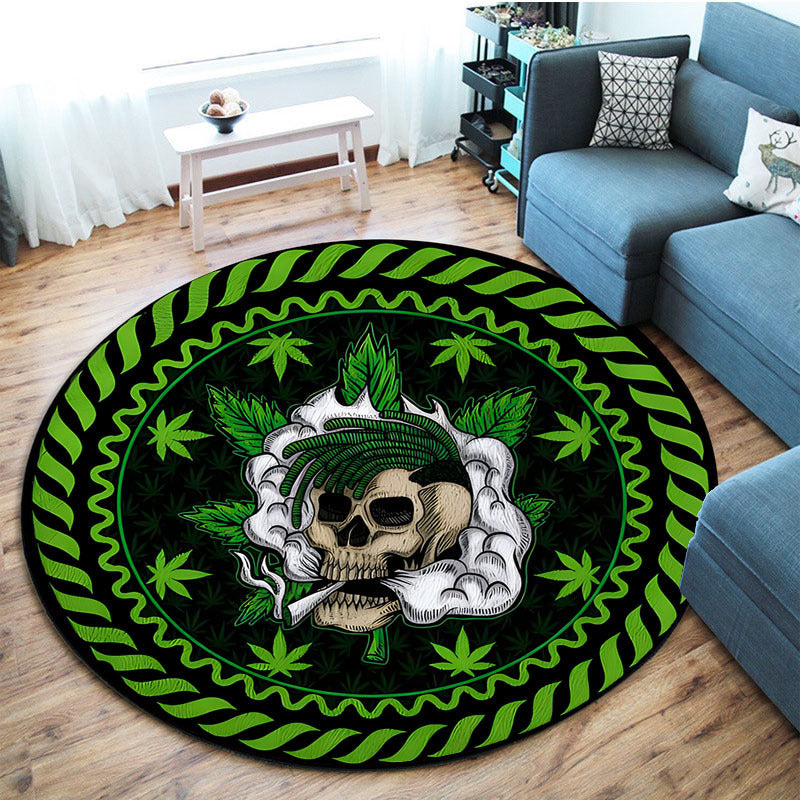 Artistic Leopard-Print Round Floor Mat
