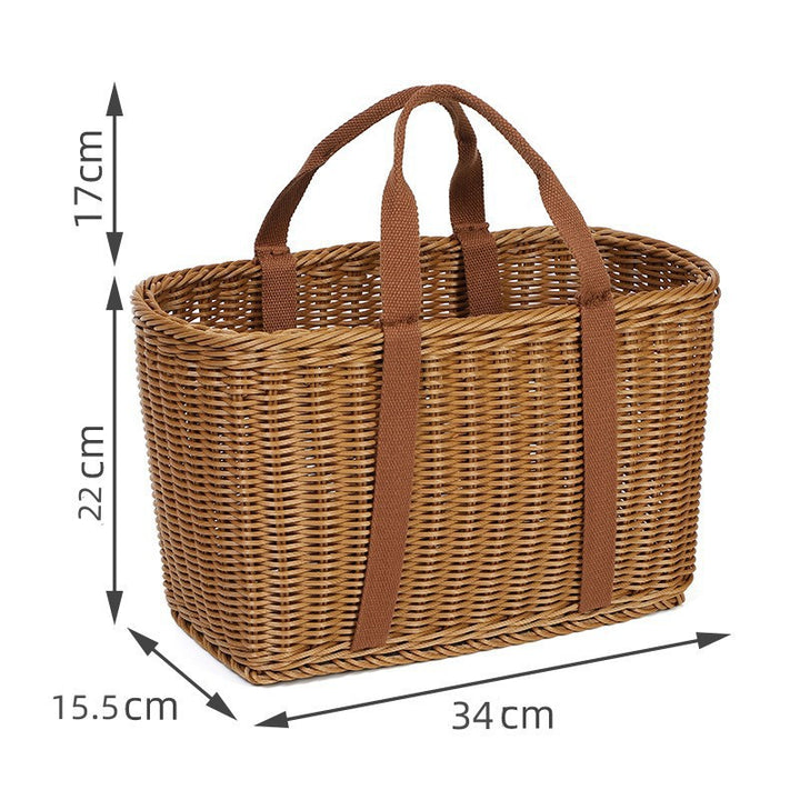 Women Handmade Storage Basket Made of Natural Material Stornfield