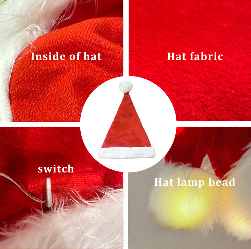 Christmas hat with LED lights