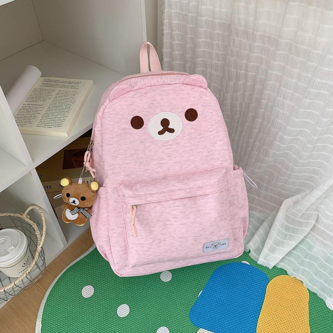 Cute Cartoon-Character Plush Backpack