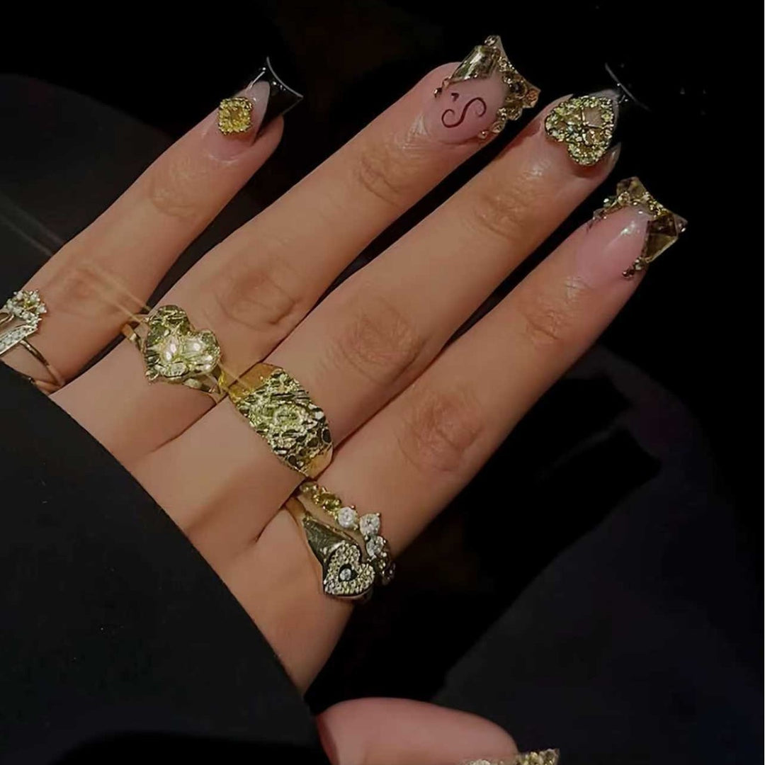 Luxury Rhinestone Nail Enhancements Stornfield