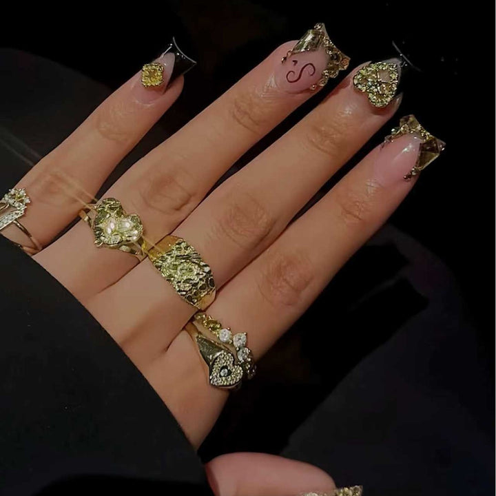 Luxury Rhinestone Nail Enhancements Stornfield