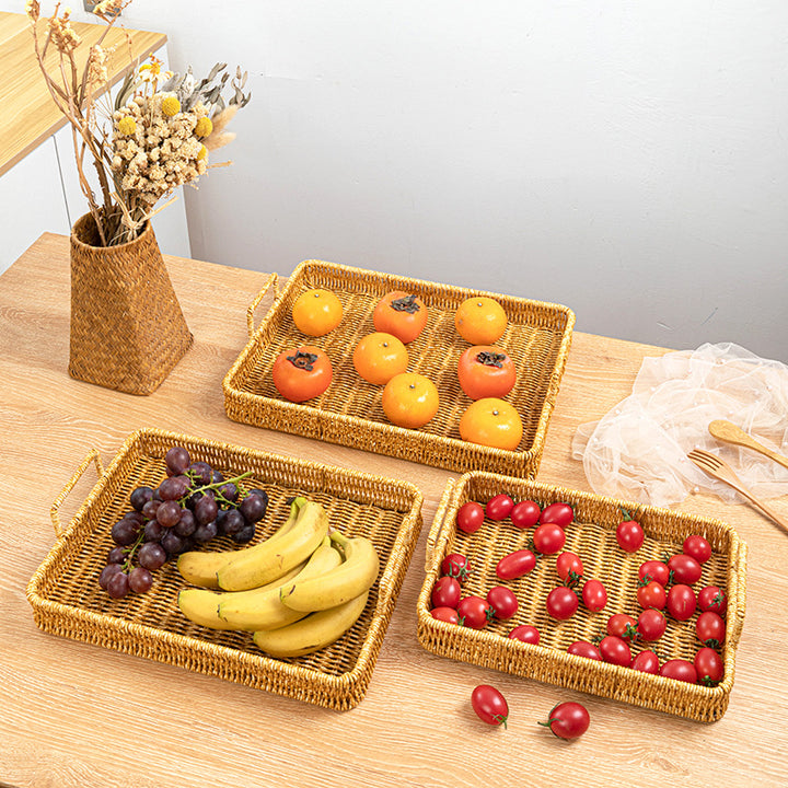 Handcrafted Woven Serving Tray Stornfield