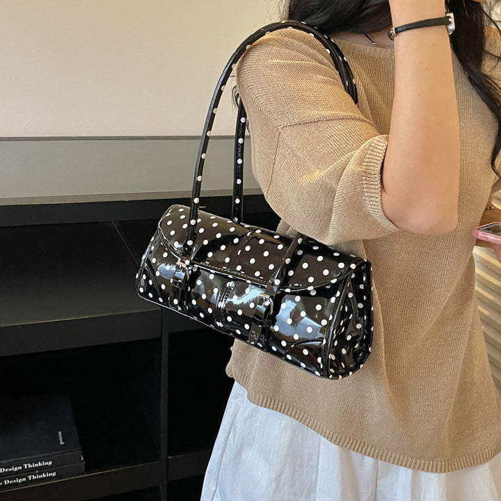Polka Dot Handheld Satchel Bag
