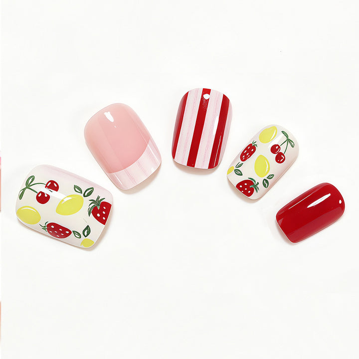 Creative Fruit Themed Press-On Nail Art Stornfield