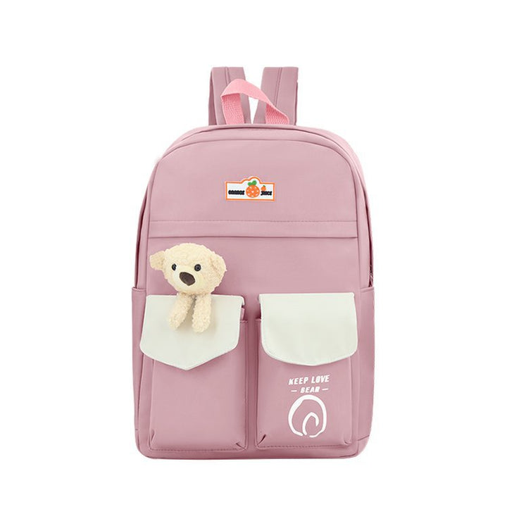 Cute Plush Bear-Themed School Backpack Stornfield