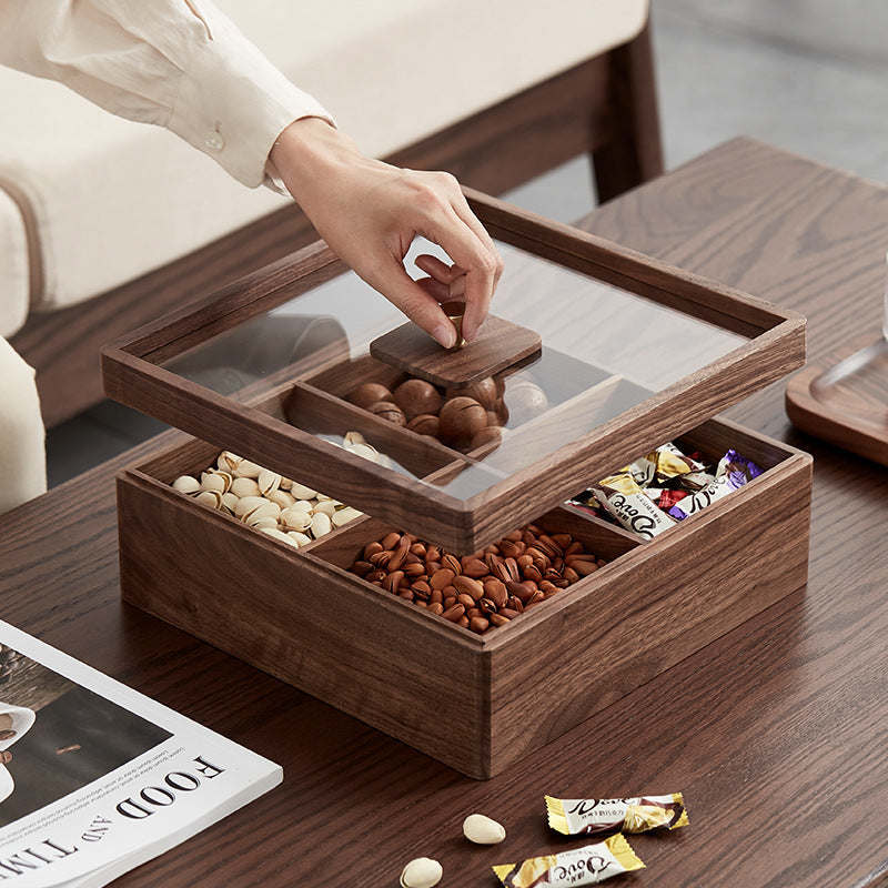 Elegant Wooden Snack Storage Stornfield