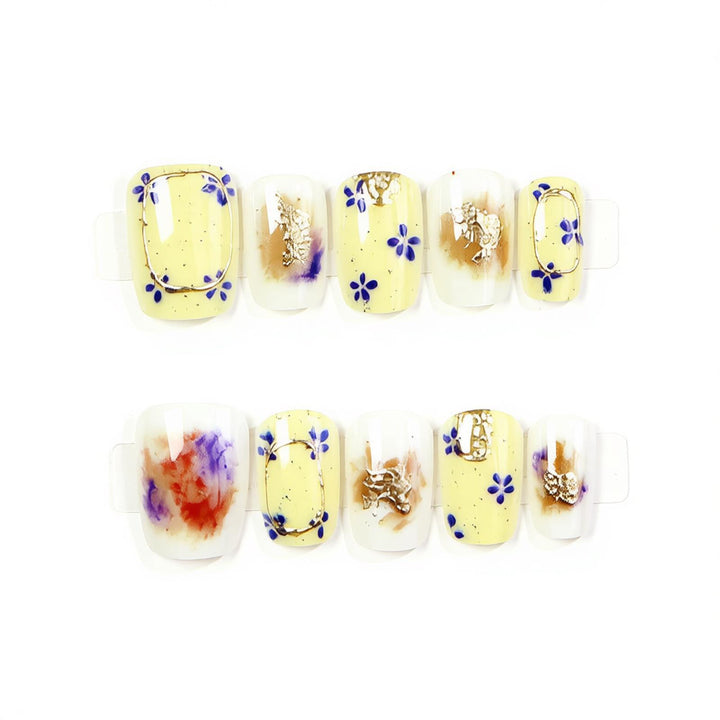 Floral Decorative Press-On Nail Art Set Stornfield