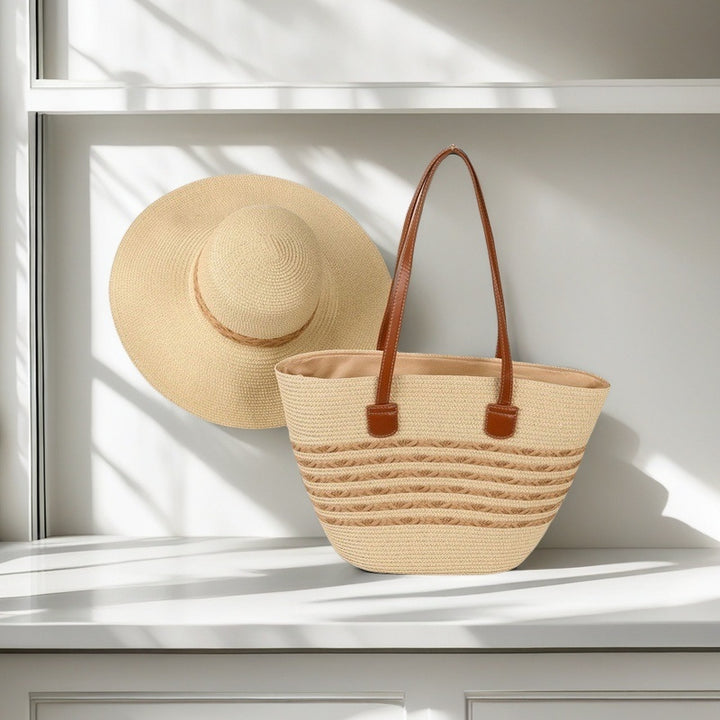 Beach bag with colorful stripes Stornfield