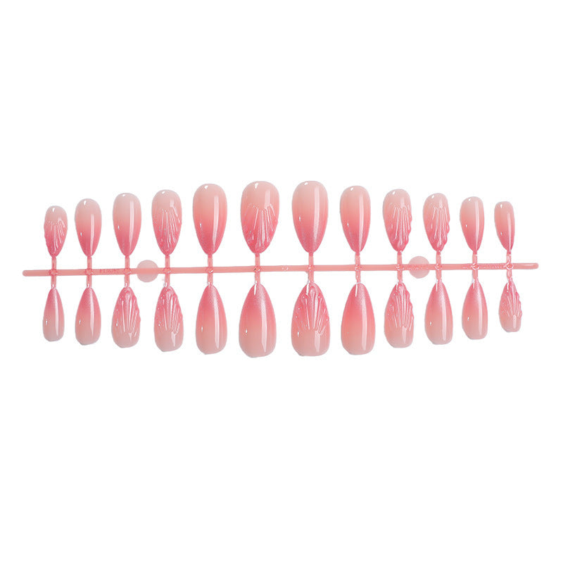 Artificial nail set with delicate ombre design Stornfield