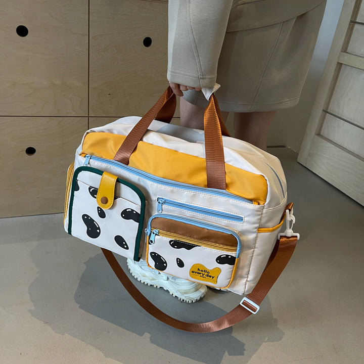 Playful Patterned Travel Duffle Bag Stornfield