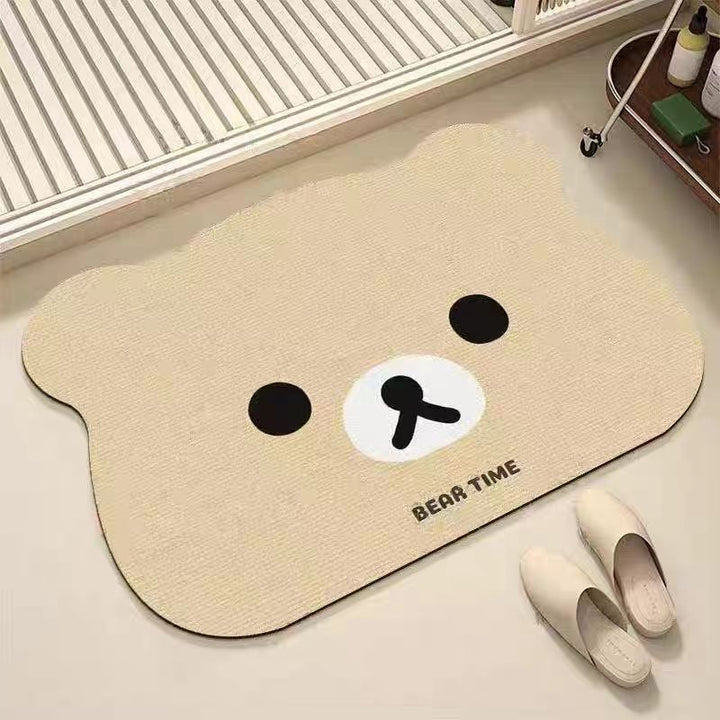 Cute Bear-Shaped Bath Mat