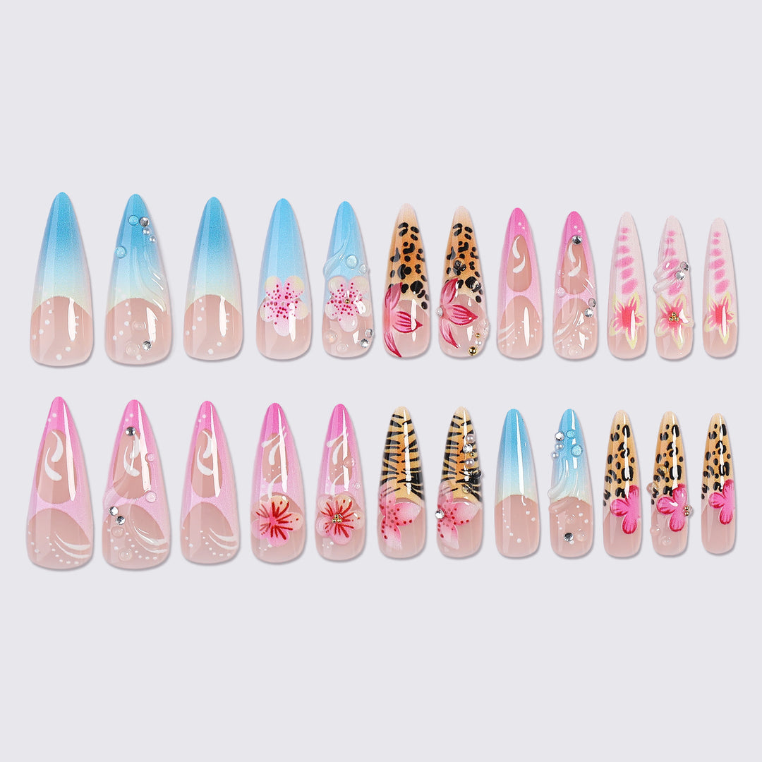 Artistic High-Quality Press-On Nail Set Stornfield