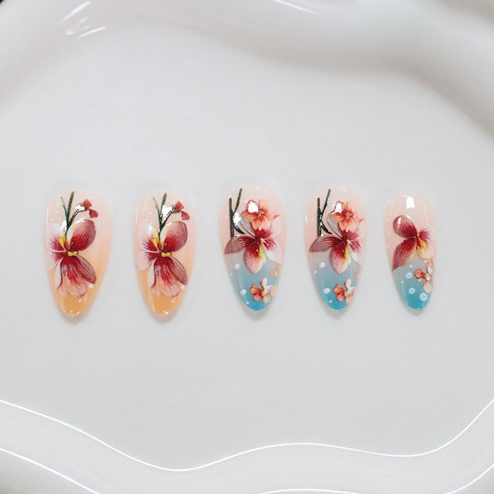 Floral Embellished Nail Art Stornfield