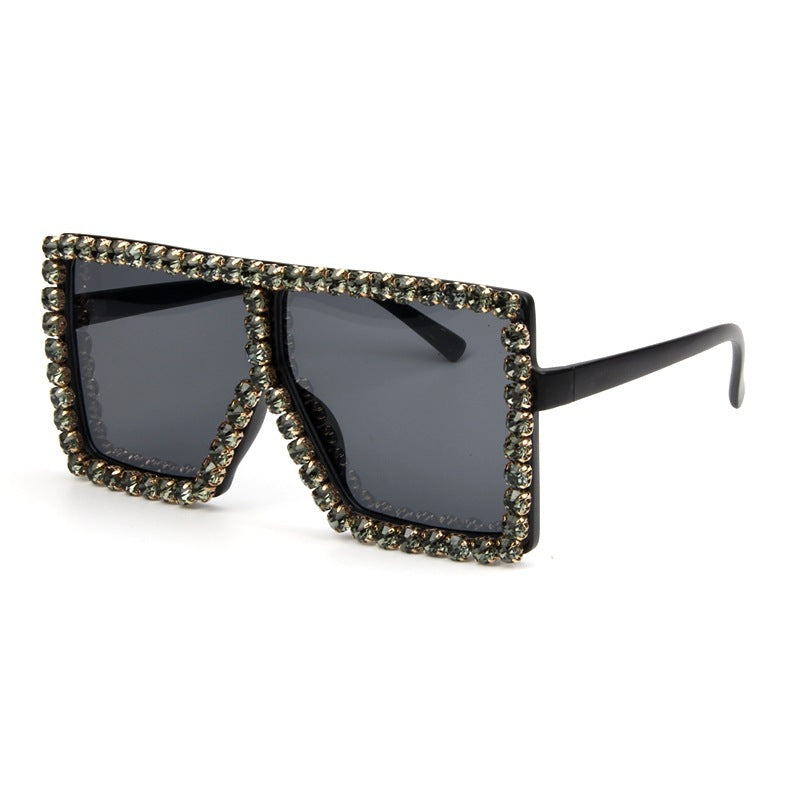 Women's oversized sunglasses with sparkly crystal frame Stornfield