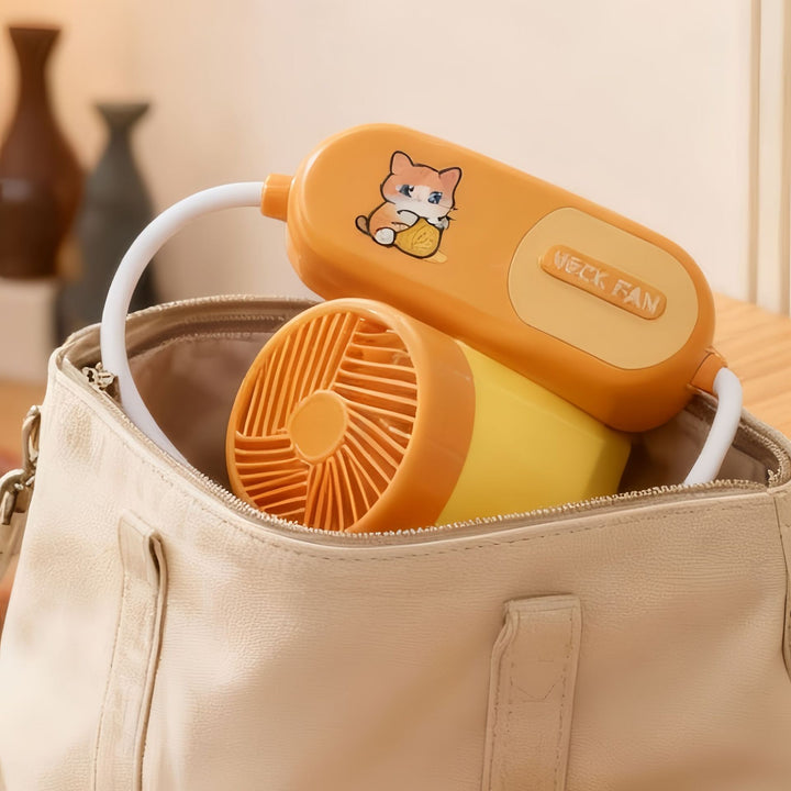 Women Portable Neck Fan with Flexible Design and Powerful Air Circulation Stornfield