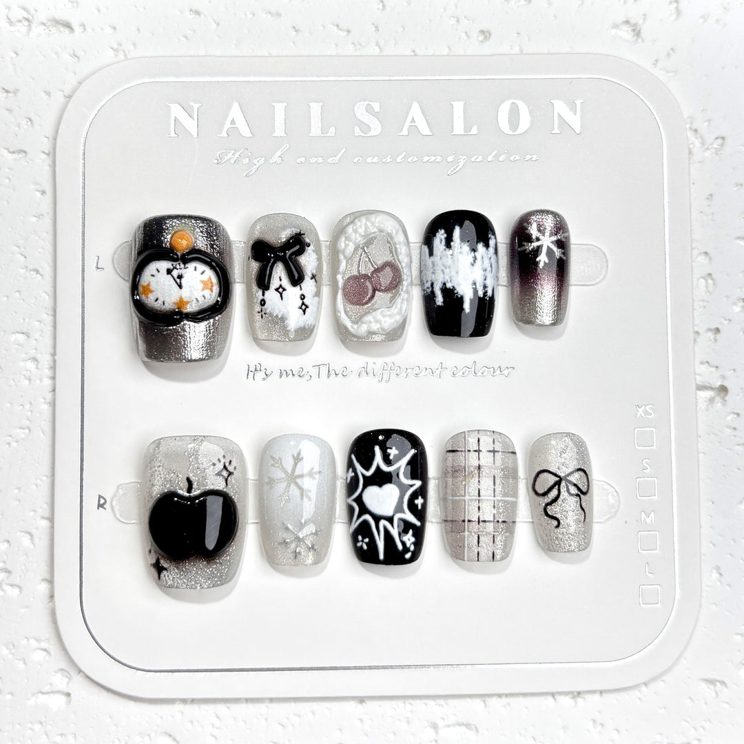 Artistic Themed Press-On Nail Collection