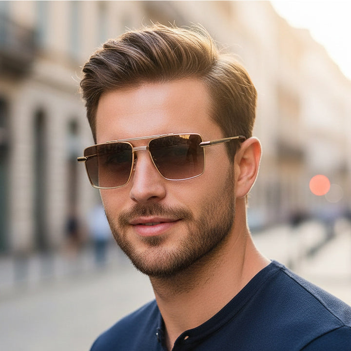 Ladies futuristic square sunglasses Stornfield