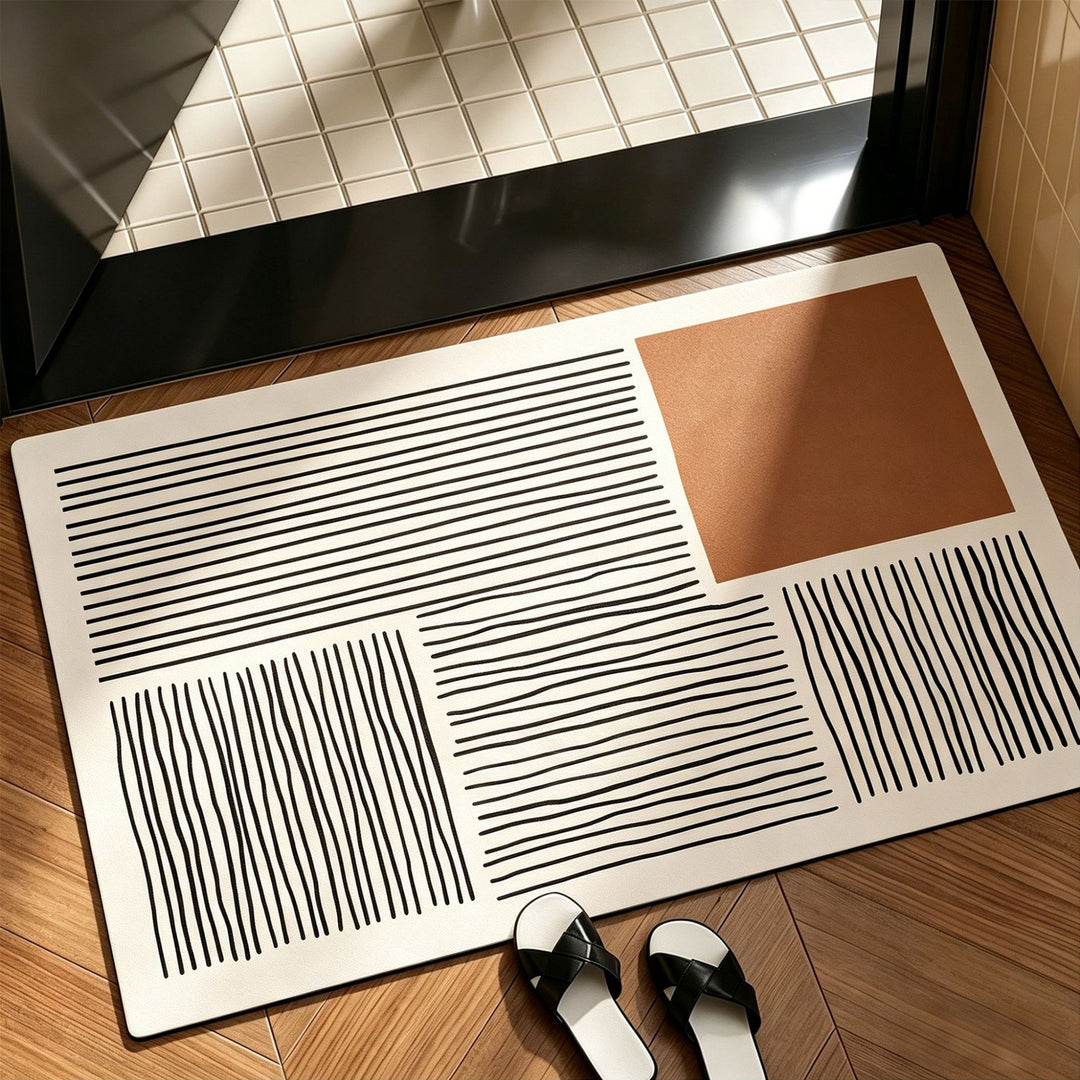 Geometric Patterned Bath Mat Stornfield