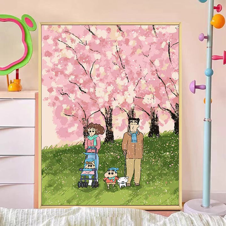 Whimsical Family-Themed Canvas Wall Art Stornfield