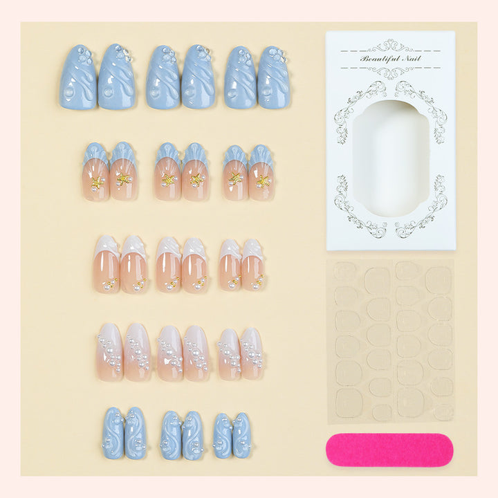 Acrylic nail set with elegant decorations Stornfield 1789119215