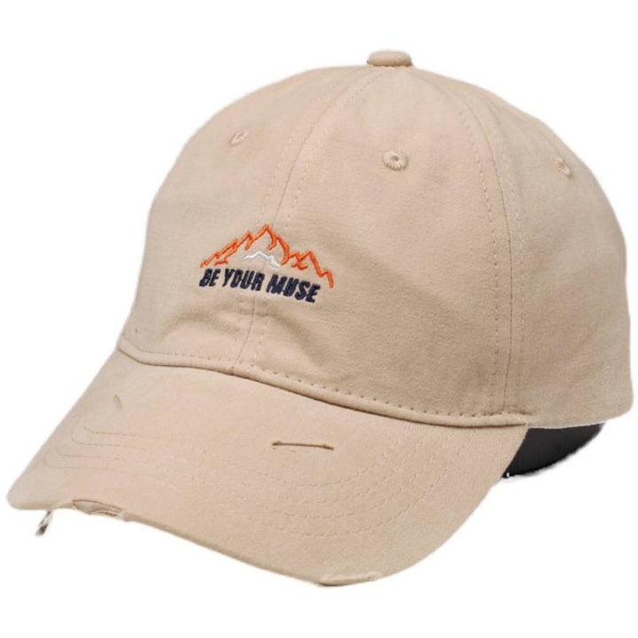 Women's Distressed Cotton Embroidered Baseball Cap Stornfield