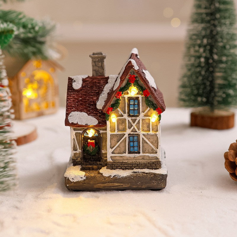 Decorative Christmas village with lights Stornfield
