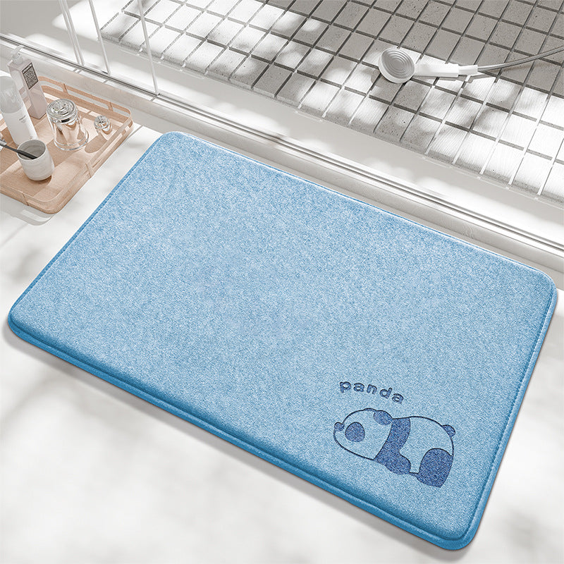 Playful Bunny Design Bath Mat Stornfield