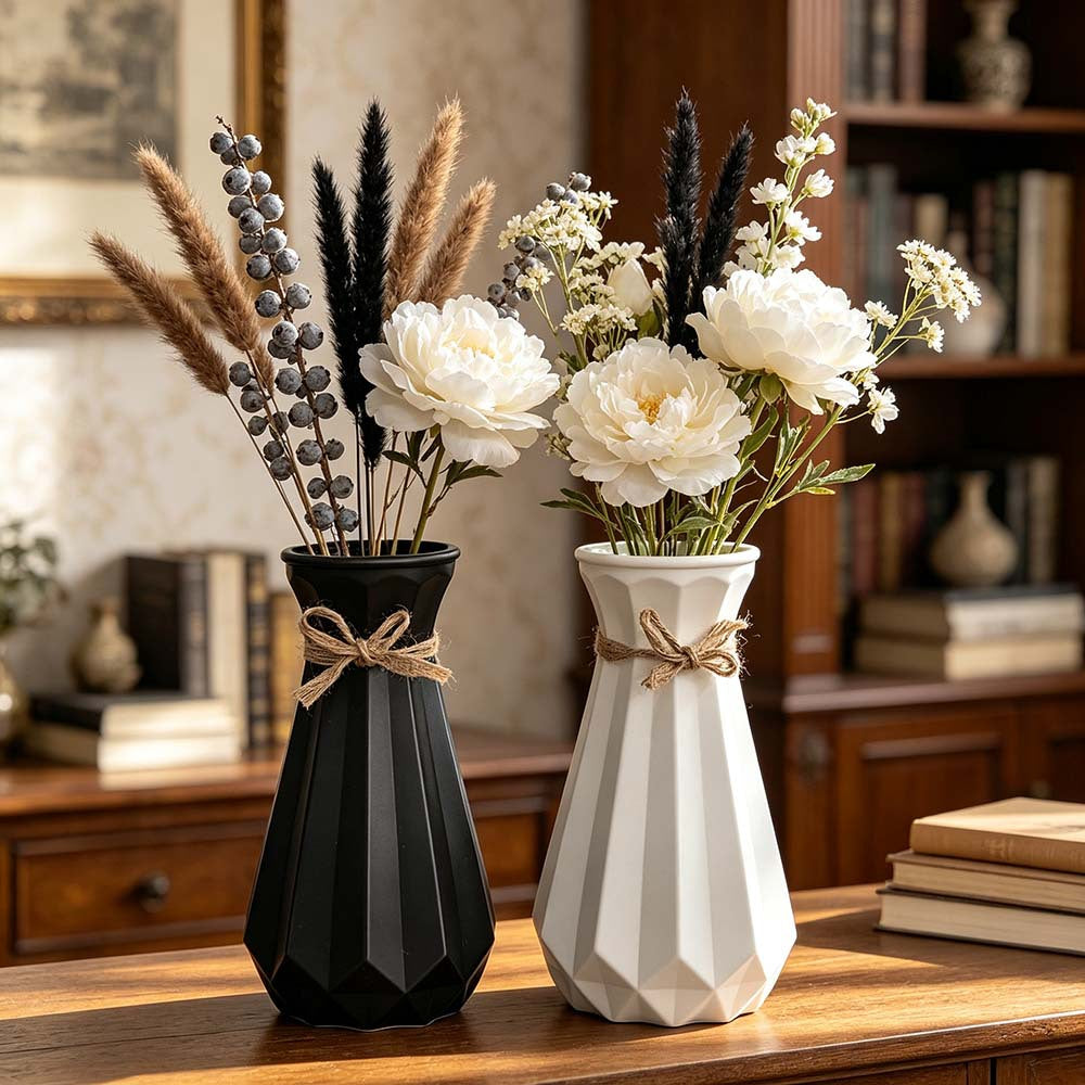 Geometric Textured Decorative Vase Stornfeild