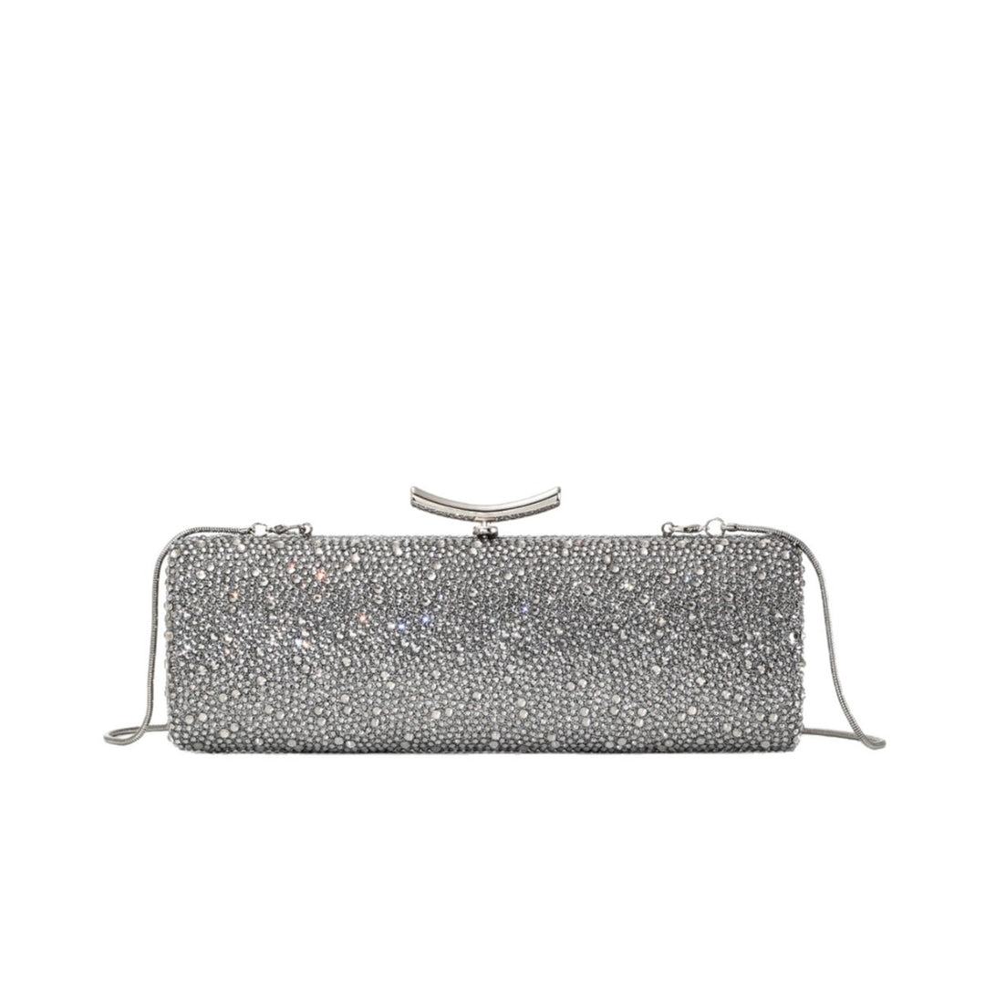 Sparkling Crystal-Studded Evening Clutch