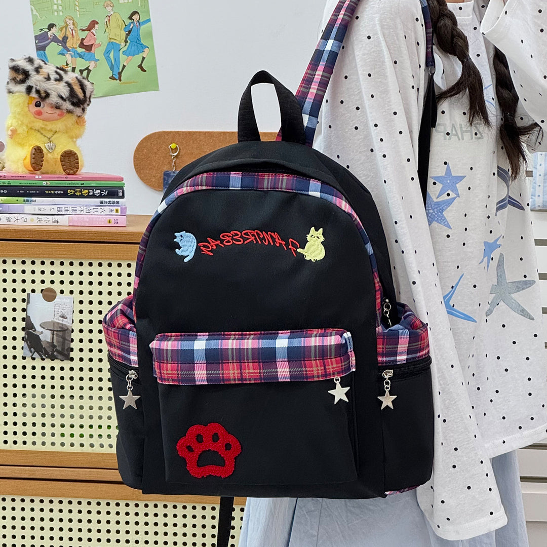 Playful Animal Print School Backpack Stornfield