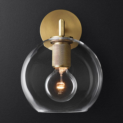 Modern Glass Sphere Wall Light