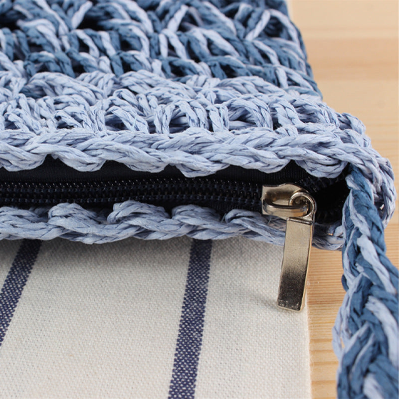 Handbag Made of Braided Natural Material with Unique Structure Design Stornfield