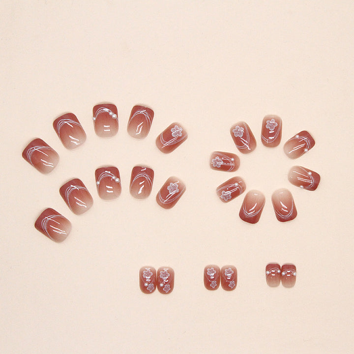 Floral Design Press-On Nails Stornfield