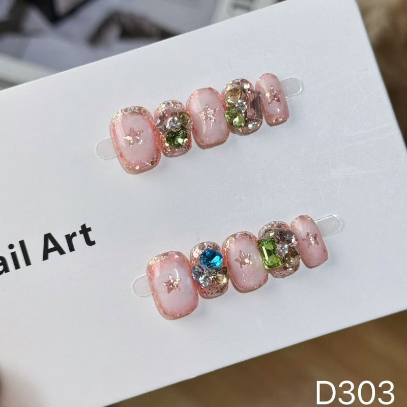 Handmade Decorative Press-On Nail Set