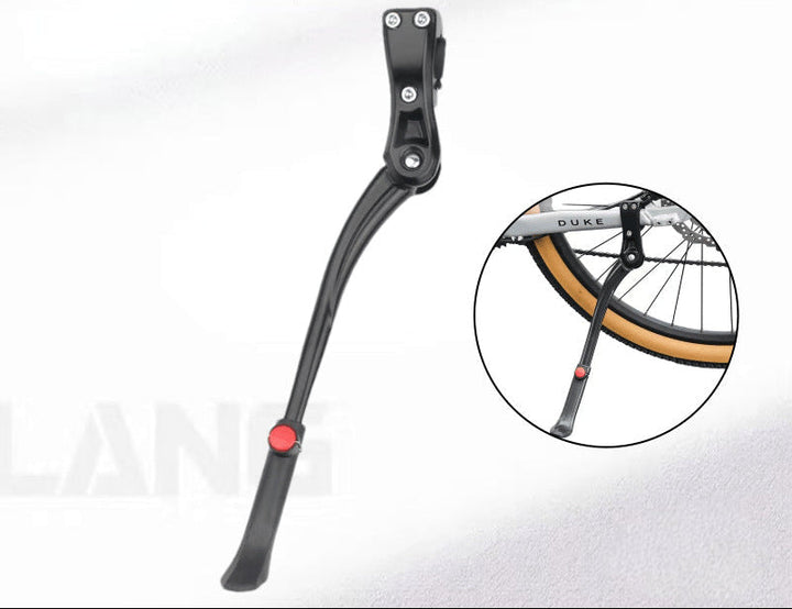 adjustable rear-mount bicycle kickstand with quick-release clamp Stornfield