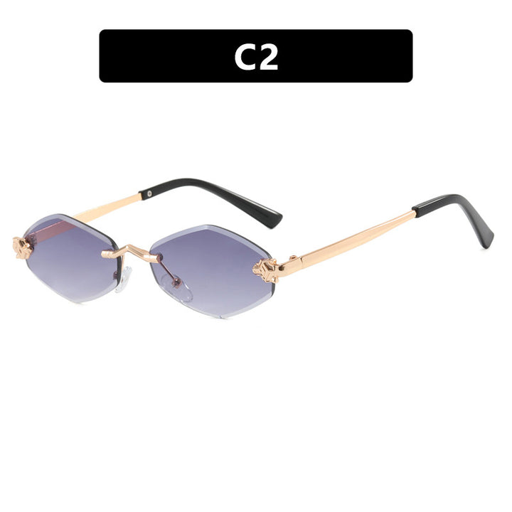 Women's geometric sunglasses with double metal frame and protective lenses Stornfield