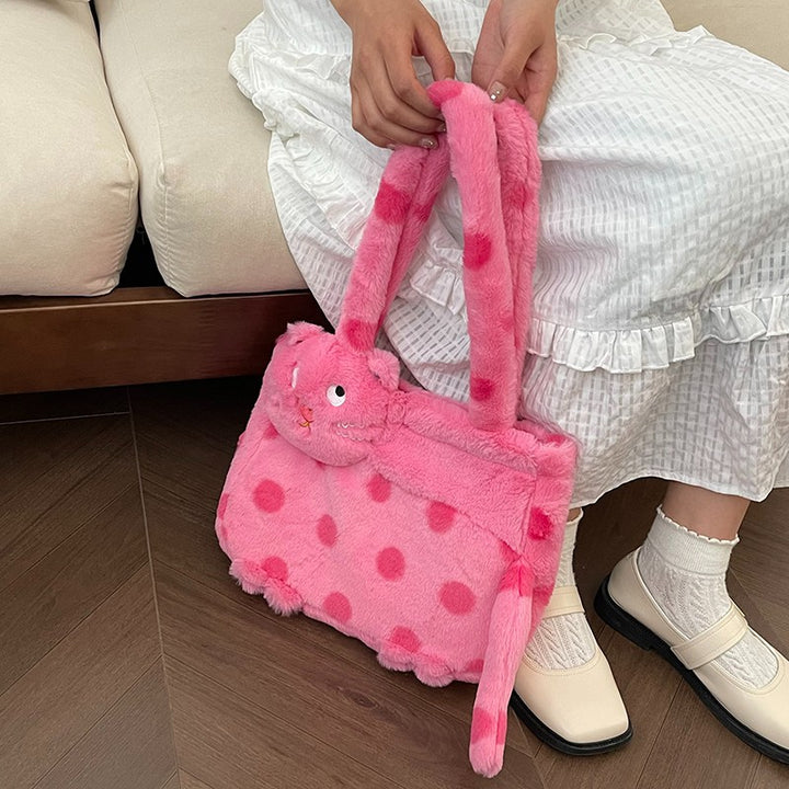 Plush shoulder bag with animal motif Stornfield