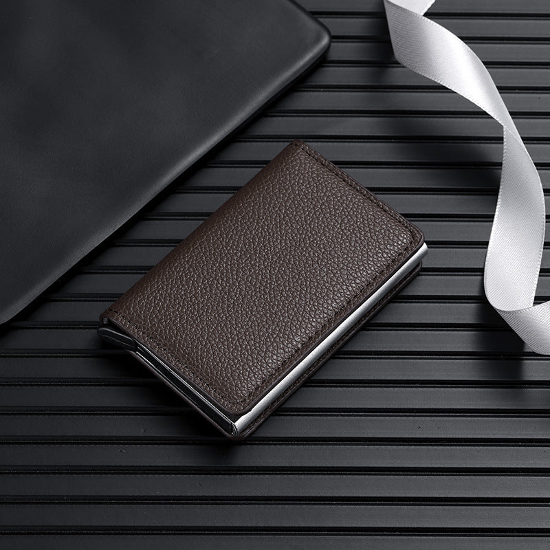 Premium Leather Business Card Holder Stornfield