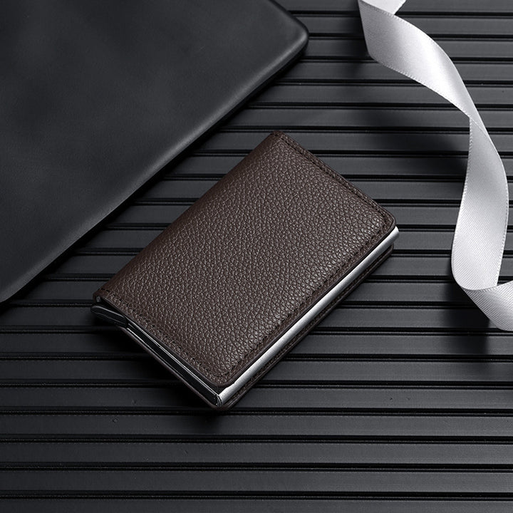 Premium Leather Business Card Holder Stornfield