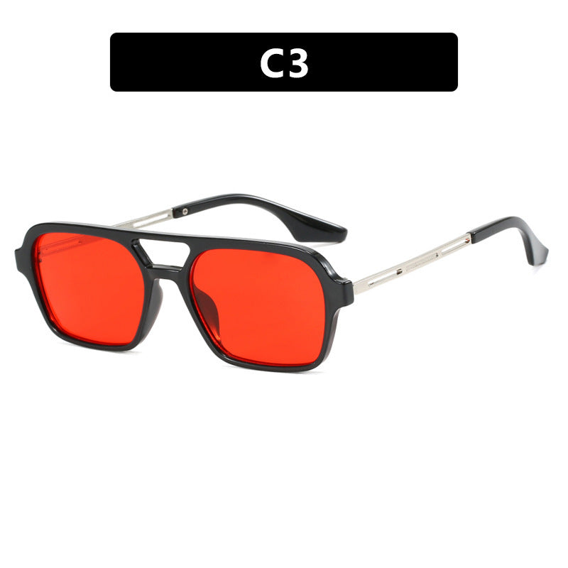 Women's striking square sunglasses with transparent frame Stornfield