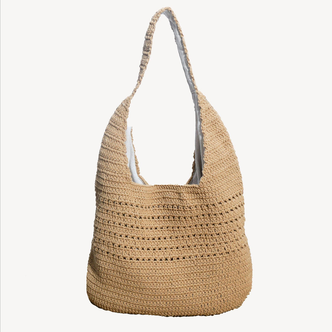 Handmade macrame shoulder bag with ergonomic shoulder strap Stornfield