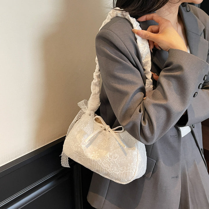 Vintage Lace Drawstring Bag Stornfield