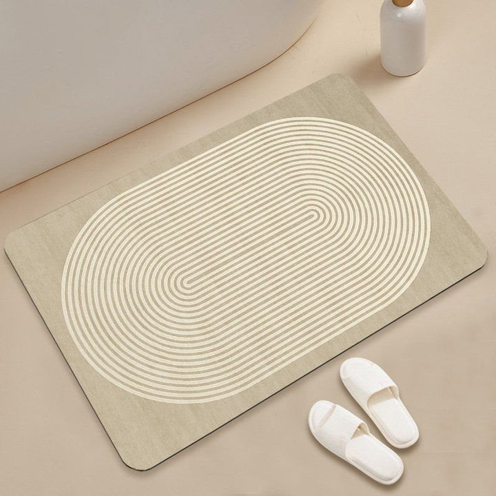 Abstract Geometric Pattern Bath Mat